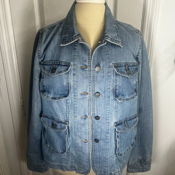 Mossimo Chambray  Denim Blazer Sz XXL - Picture 1 of 7